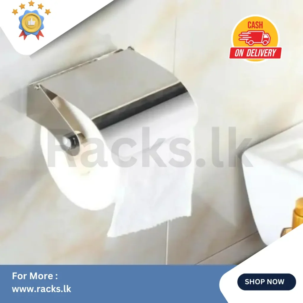 STAINLESS STEEL TOILET PAPER ROLL HOLDER, WALL MOUNTED FOR BATHROOM, CURVE COVER ROLL HOLDER