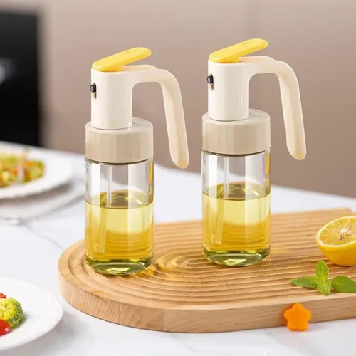 OIL SPRAYING BOTTLE, KITCHEN SPRAYER COOKING OIL GLASS BOTTLE, REUSEABLE BOTTLE