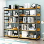 STANDING BOOKSHELF, MULTIPURPOSE STORAGE DISPLAY RACK ORGANIZAER FOR HOME, VERTICAL BOOK STORAGE SHELF FOR MODERN HOME ORGANIZATION