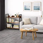 3 TIER DISPLAY RACK FOR KITCHEN AND OFFICE - STEEL STANDING BOOKSHELF WITH WOODEN SHELF - Image 2