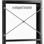 WASHING MACHINE CABINET STORAGE RACK, MULTI LAYER SHELF WASHING MACHINE RACK, FULLY SEALED DESIGN BLACK CABINET RACK