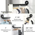 SUCTION WALL MOUNT 2 FOLD CLOTHES DRYING RACK, DURABLE ALUMINIUM SPACE SAVING RACK, INDOOR AND OUTDOOR USE