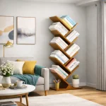 8 LAYER TREE SHAPE BOOKSHELF - BOOK STORAGE RACK - Image 3