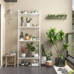 Multi-purpose ladder shelf