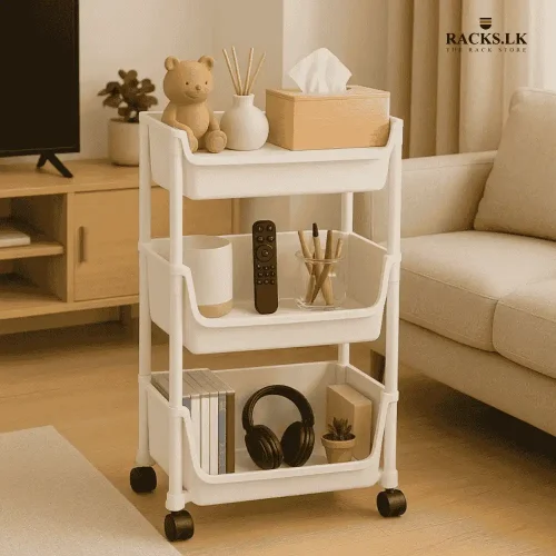 4-Tier Multi-Purpose Utility Rolling Cart with Wheels