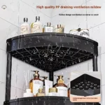 5-Tier Corner Storage Rack with Rotatable Wheels