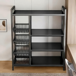 4-TIER METAL KITCHEN RACK, FREE STANDING SHELF FOR HOME AND KITCHEN – 90 CM x 32CM x 125CM - Image 6