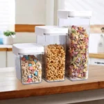 Airtight Food Storage Containers – 1100ML, 1800ML, 2300ML – Premium ABS Plastic, Dual Opener, Durable & Food-Grade