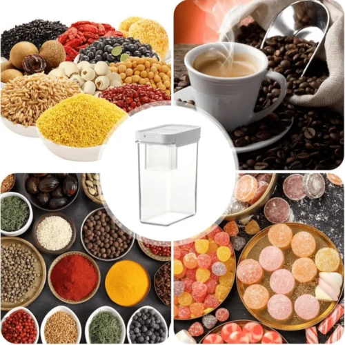 airtight food container, food storage container, 1100ml container, 1800ml container, 2300ml container, premium ABS plastic container, heavy-duty food container, dual opener container, food-grade storage, durable kitchen container, multi-size food container, airtight plastic container, leak-proof food storage.