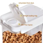 airtight food container, food storage container, 1100ml container, 1800ml container, 2300ml container, premium ABS plastic container, heavy-duty food container, dual opener container, food-grade storage, durable kitchen container, multi-size food container, airtight plastic container, leak-proof food storage.