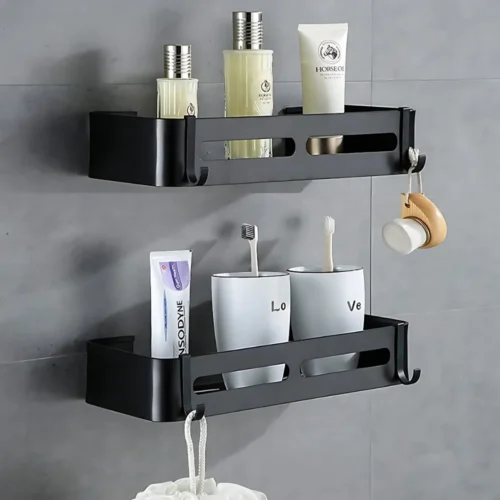 Shower caddy, bathroom shelf, bathroom rack, aluminum rack, corner bathroom rack, wall-mounted rack, spice rack, aluminum bathroom shelf, rust-resistant rack, bathroom storage organizer, space-saving rack, modern bathroom rack, shower organizer, aluminum wall rack, kitchen spice organizer.