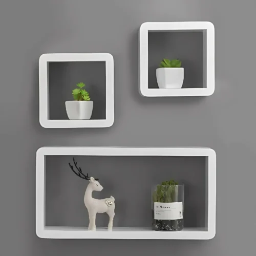 DECORATIVE WOODEN FLOATING SHELVES