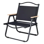 FOLDABLE CAMPING CHAIR WITH ARMRESTS AND BACKREST – PORTABLE, LIGHTWEIGHT, OUTDOOR CHAIR FOR TRAVEL, PICNIC, BEACH, AND FISHING