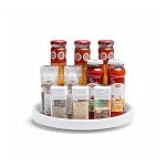 LAZY SUSAN, ROTATABLE STORAGE RACK, TURNABLE KITCHEN SPICES ORGANIZER, 360° ROTATING SEASONING STORAGE RACK-SINGLE LAYER (RACK ONLY) - Image 2