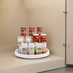 LAZY SUSAN, ROTATABLE STORAGE RACK, TURNABLE KITCHEN SPICES ORGANIZER, 360° ROTATING SEASONING STORAGE RACK-SINGLE LAYER (RACK ONLY) - Image 8