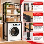 STORAGE RACK ABOVE WASHING MACHINE, LAUNDRY ROOM RACKS, SPACE-SAVING BATHROOM STORAGE, METAL RACKS, DETERGENT ORGANIZER - Image 5