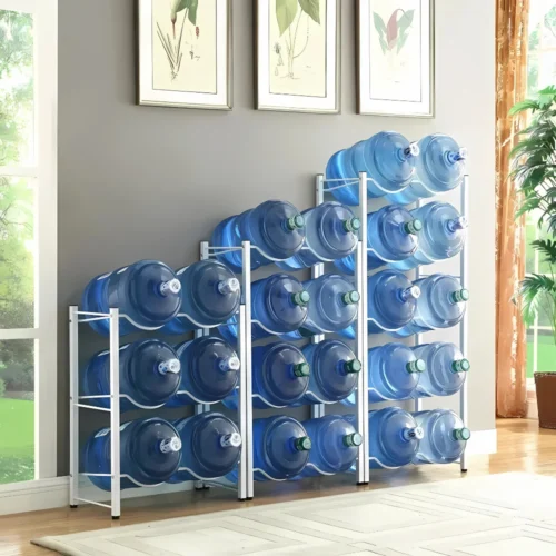 WATER GALLON STORAGE RACK – 6 LAYER, 8 LAYER, 10 LAYER WATER CAN STORAGE SOLUTIONS