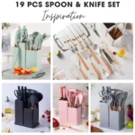 19 PCS Kitchenware Set Spoon & Knife Holder