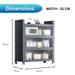 3-door kitchen cabinet, carbon steel kitchen storage, kitchen storage cabinet Sri Lanka, grey kitchen cabinet, durable kitchen rack, kitchen organizer Sri Lanka