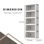 Storage cupboard in Sri Lanka, Durable storage cupboard, Foldable storage cabinet, Stackable cupboard, Spacious storage cupboard in Colombo, Home storage solutions in Sri Lanka, White and beige storage cupboard