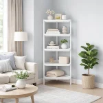 CORNER ORGANIZER SHELF – 5 TIER SPACE-SAVING STORAGE RACK FOR HOME & BATHROOM - Image 3