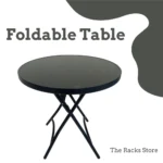 Foldable Round Table in Sri Lanka, Space-Saving Table, Compact Folding Table, Durable Round Table, Indoor & Outdoor Folding Table, Portable Dining Table, Metal Folding Table, Small Space Furniture, Versatile Foldable Table, Affordable Foldable Table, Racks.lk Foldable Table