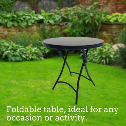 Foldable Round Table in Sri Lanka, Space-Saving Table, Compact Folding Table, Durable Round Table, Indoor & Outdoor Folding Table, Portable Dining Table, Metal Folding Table, Small Space Furniture, Versatile Foldable Table, Affordable Foldable Table, Racks.lk Foldable Table