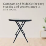 Foldable Round Table in Sri Lanka, Space-Saving Table, Compact Folding Table, Durable Round Table, Indoor & Outdoor Folding Table, Portable Dining Table, Metal Folding Table, Small Space Furniture, Versatile Foldable Table, Affordable Foldable Table, Racks.lk Foldable Table