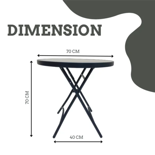 Foldable Round Table in Sri Lanka, Space-Saving Table, Compact Folding Table, Durable Round Table, Indoor & Outdoor Folding Table, Portable Dining Table, Metal Folding Table, Small Space Furniture, Versatile Foldable Table, Affordable Foldable Table, Racks.lk Foldable Table