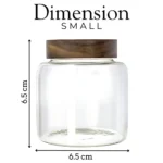 Glass food storage jar in Sri Lanka, premium quality thick glass jar in Colombo, airtight food container Sri Lanka, wooden screw-type lid jar, best kitchen storage jar Sri Lanka, pantry storage container Colombo, high-quality glass jar in Sri Lanka.