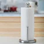 Paper towel holder in Sri Lanka, stainless steel paper towel rack in Colombo, kitchen roll dispenser in Sri Lanka, countertop tissue holder in Colombo, durable kitchen towel holder in Sri Lanka.