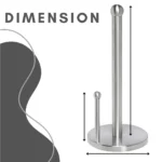 Paper towel holder in Sri Lanka, stainless steel paper towel rack in Colombo, kitchen roll dispenser in Sri Lanka, countertop tissue holder in Colombo, durable kitchen towel holder in Sri Lanka.