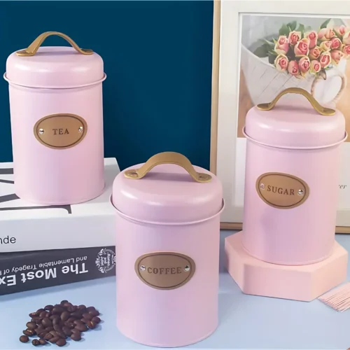 Pink airtight canister in Sri Lanka, vintage pink food storage container in Colombo, carbon steel kitchen canister in Sri Lanka, airtight sugar and coffee canister in Colombo, best food storage jar in Sri Lanka, powder-coated pink canister in Colombo, airtight spice and tea container in Sri Lanka, kitchen storage canister with lid in Colombo, rust-proof food storage container in Sri Lanka, stylish pink canister for kitchen in Colombo, retro airtight canister for pantry in Sri Lanka, airtight dry goods container in Colombo, compact pink kitchen storage canister in Sri Lanka, easy-to-clean pink canister in Colombo, buy vintage pink kitchen canisters online in Sri Lanka, affordable airtight canisters in Colombo, Racks.lk pink food storage container in Sri Lanka, durable carbon steel airtight canister in Colombo, decorative kitchen canister in Sri Lanka, long-lasting pink tea and coffee canister in Colombo.