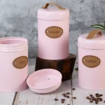 Pink airtight canister in Sri Lanka, vintage pink food storage container in Colombo, carbon steel kitchen canister in Sri Lanka, airtight sugar and coffee canister in Colombo, best food storage jar in Sri Lanka, powder-coated pink canister in Colombo, airtight spice and tea container in Sri Lanka, kitchen storage canister with lid in Colombo, rust-proof food storage container in Sri Lanka, stylish pink canister for kitchen in Colombo, retro airtight canister for pantry in Sri Lanka, airtight dry goods container in Colombo, compact pink kitchen storage canister in Sri Lanka, easy-to-clean pink canister in Colombo, buy vintage pink kitchen canisters online in Sri Lanka, affordable airtight canisters in Colombo, Racks.lk pink food storage container in Sri Lanka, durable carbon steel airtight canister in Colombo, decorative kitchen canister in Sri Lanka, long-lasting pink tea and coffee canister in Colombo.