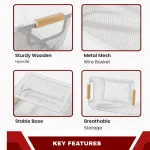 METAL MESH BASKET | FRUIT BASKET | STORAGE BASKETS - Image 10