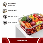 METAL MESH BASKET | FRUIT BASKET | STORAGE BASKETS - Image 9