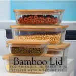 glass food container, bamboo lid container, food storage in Sri Lanka, airtight food storage in Colombo, eco-friendly food box, leakproof meal prep container, kitchen storage organizer, glass container with lid, fridge storage container