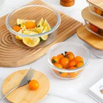 Bamboo Lid Glass Food Storage Container, Glass Container with Bamboo Lid, Airtight Food Storage, Leakproof Glass Container, Microwave Safe Glass Bowl, Bamboo Lid Container in Colombo, Food Storage Container in Sri Lanka