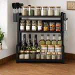 3 TIER KITCHEN RACK – SPACIOUS KITCHEN RACK FOR SPICE BOTTELS