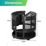 rotatable utensil holder, 360 kitchen organizer rack, carbon steel utensil stand, knife holder kitchen rack, kitchen tool organizer, kitchen storage stand, countertop utensil holder, racks.lk kitchen rack
