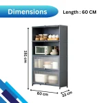 kitchen cabinet with doors, 4 door kitchen cupboard, storage cabinet Sri Lanka, pantry organizer, kitchen storage rack, carbon steel cabinet, compact kitchen rack, modern kitchen cupboard, racks.lk