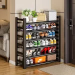 6 layer shoe rack, adjustable shoe rack Sri Lanka, metal shoe rack, steel frame shoe stand, racks.lk, shoe organizer for home, shoe shelf Sri Lanka, compact shoe rack, 6 layer shoe rack, adjustable metal shoe rack, shoe rack with steel frame, heavy duty shoe organizer, space saving shoe shelf, shoe rack Sri Lanka