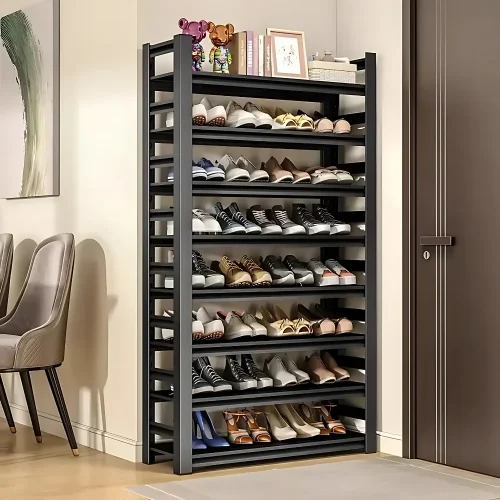 8 layer shoe rack, shoe rack Sri Lanka, adjustable shelf shoe rack, steel frame shoe organizer, metal shoe shelf, racks.lk, heavy duty shoe rack Sri Lanka, entryway shoe storage Heavy duty shoe rack, adjustable shelf shoe rack, steel frame shoe organizer, metal shoe rack, shoe rack for hallway, shoe storage Sri Lanka, space-saving shoe rack, entryway shoe shelf