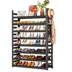 8 layer shoe rack, shoe rack Sri Lanka, adjustable shelf shoe rack, steel frame shoe organizer, metal shoe shelf, racks.lk, heavy duty shoe rack Sri Lanka, entryway shoe storage Heavy duty shoe rack, adjustable shelf shoe rack, steel frame shoe organizer, metal shoe rack, shoe rack for hallway, shoe storage Sri Lanka, space-saving shoe rack, entryway shoe shelf