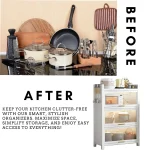 kitchen storage cabinet, carbon steel rack, kitchen organizer in Sri Lanka, 3-door kitchen shelf, modern kitchen storage, pantry rack Sri Lanka, kitchen furniture online Sri Lanka, racks.lk