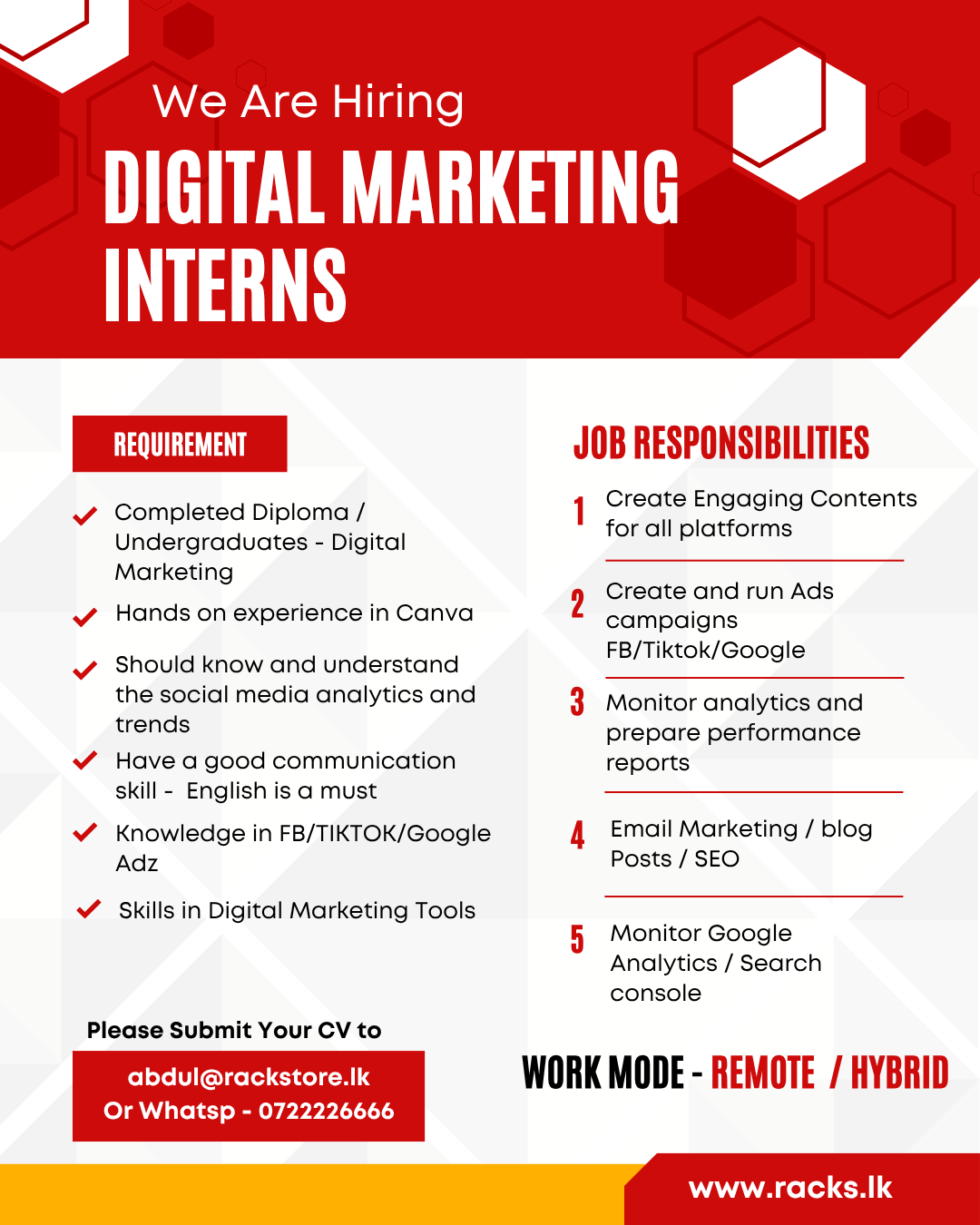 Digital Marketing Internship in Sri Lanka – Join Our Remote/Hybrid ...