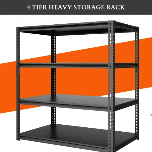 4 tier heavy storage rack, metal storage rack in Sri Lanka, garage storage shelf, warehouse rack Sri Lanka, pantry storage shelf, racks.lk