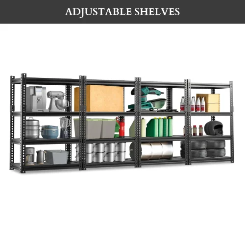 4 tier heavy storage rack, metal storage rack in Sri Lanka, garage storage shelf, warehouse rack Sri Lanka, pantry storage shelf, racks.lk