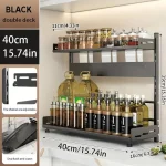 spice rack sri lanka, kitchen organizer rack, adjustable spice shelf, countertop spice rack, 2 tier kitchen rack, metal spice holder sri lanka, spice rack for jars