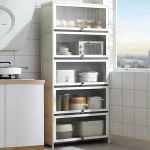 kitchen storage cabinet Sri Lanka, kitchen cupboard in Sri Lanka, acrylic door cabinet, L60 kitchen rack, L80 kitchen cupboard, pantry organizer Sri Lanka, carbon steel kitchen cabinet, racks.lk
